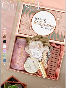<Custom in Description> Happy Birthday Gift Box For Her, Personalized Birthday Box With Gift Set For Women, Custom Birthday Gifts For Mom, Best Friend