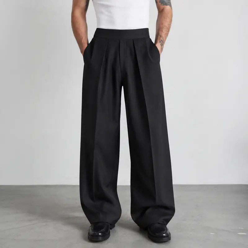 wide leg suit pants men - TikTok Shop