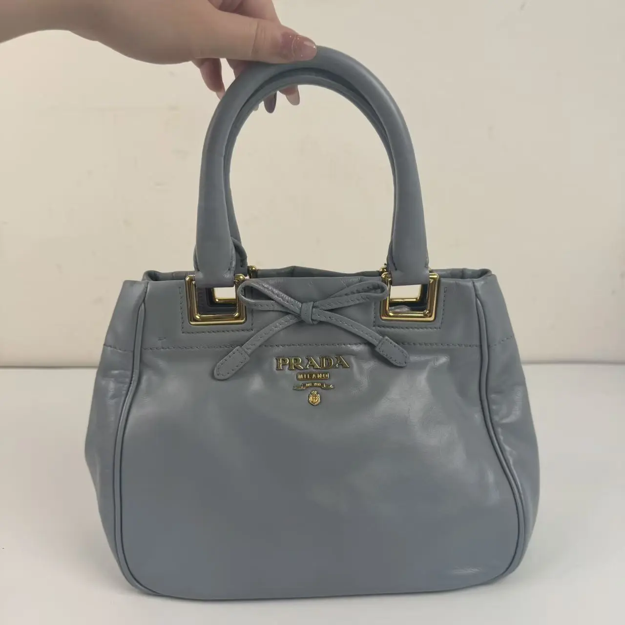 Pre-owned PRADA BOW SATCHEL CC0479