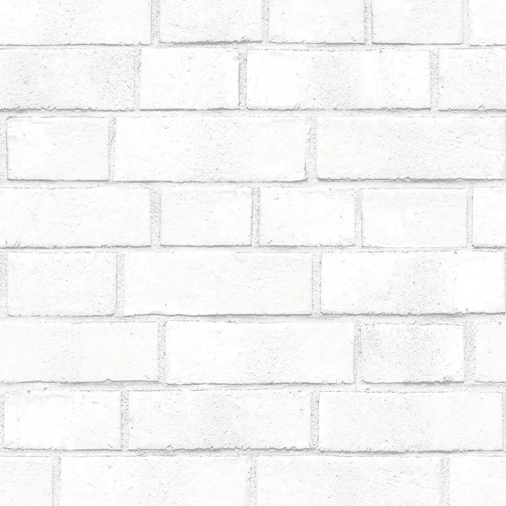 Threshold Textured Brick White 198"x20.5" Peel and Stick Wallpaper Rustic White Threshold Textured Brick White 198"x20.5" Peel and Stick Wallpaper Rustic White
