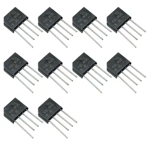 10pcs KBL406 KBL 406 Single Phase 4Amp 600Volt Silicon Bridge Rectifiers 4A 600V,4Pins.