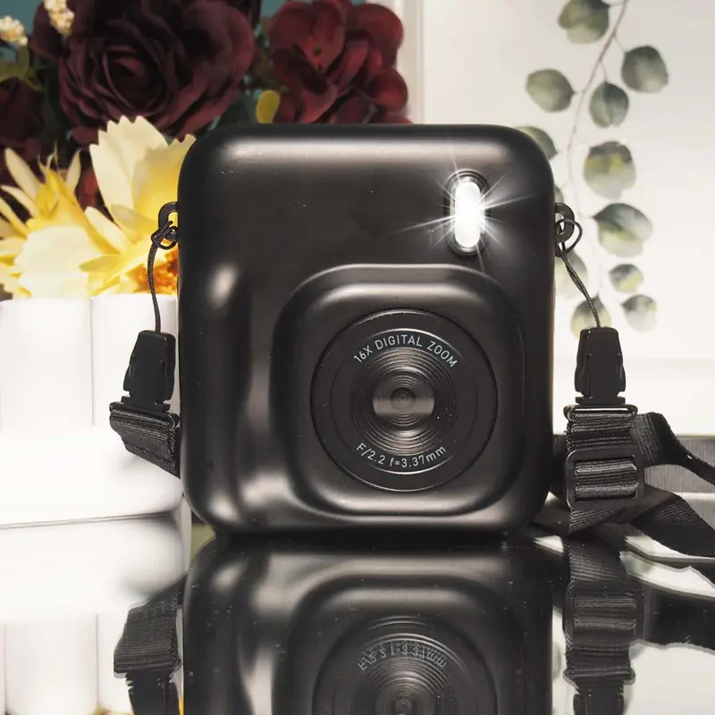 CAMKORY Kids Instant Print Pocket Camera - Dual-Lens 48MP 1080P Digital Camera with LCD Screen, Auto Focus, Built-In Flash, MicroSD Slot, Selfie Function, Toddler Toy Gift for 3-12 Year-Olds (Black), Instant Print Camera Kids