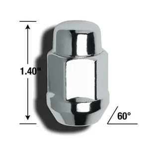 GORILLA 41187B Lug Nut Acorn Bulge 0.50 In. X 20