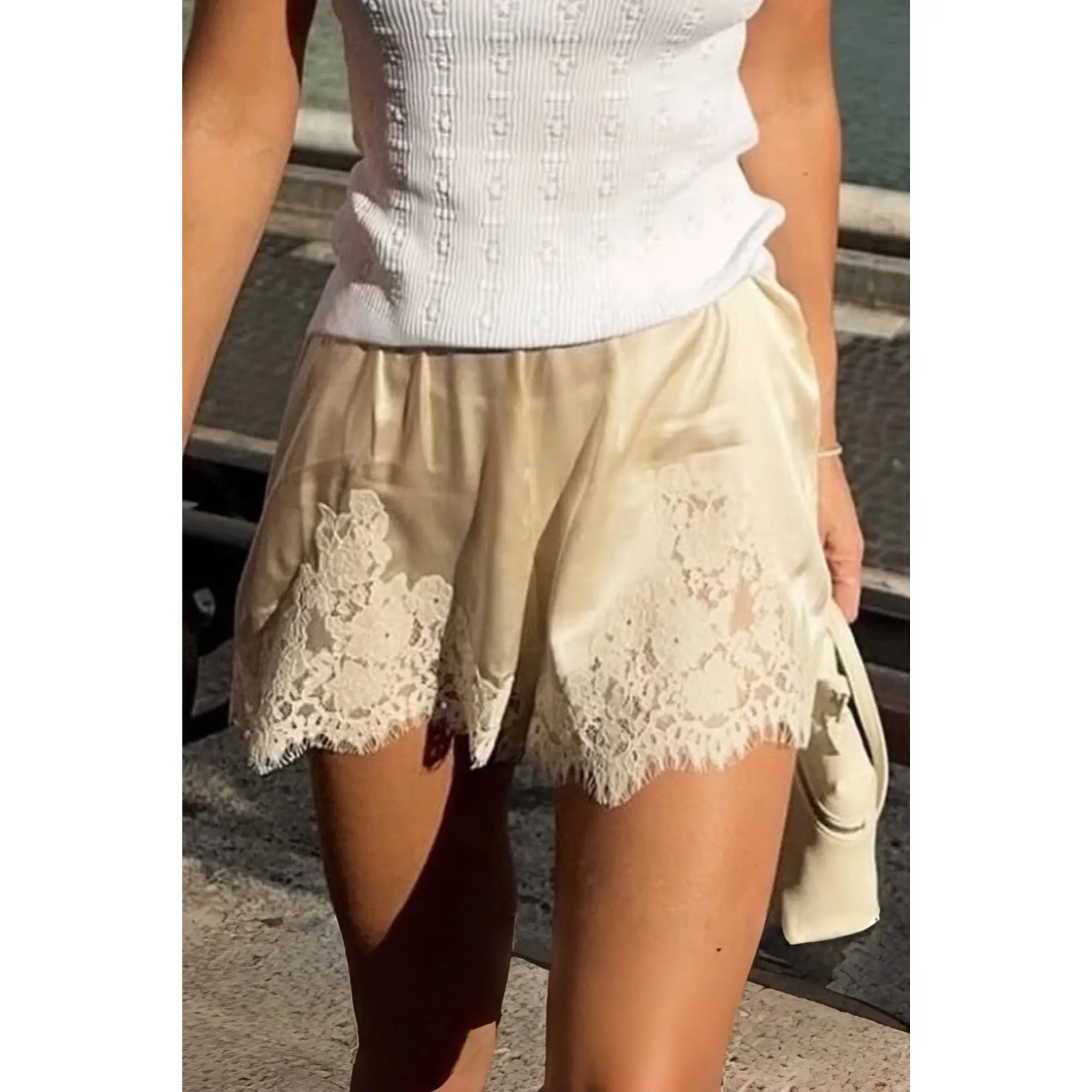 Lacey Boxer Short in Champagne Lacey Boxer Short in Champagne