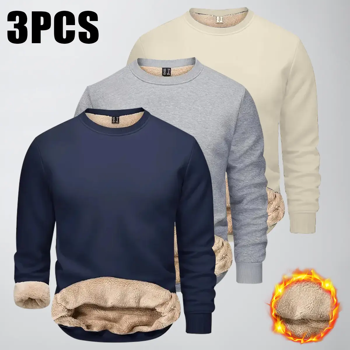 Navy Blue + Light Gray + Khaki