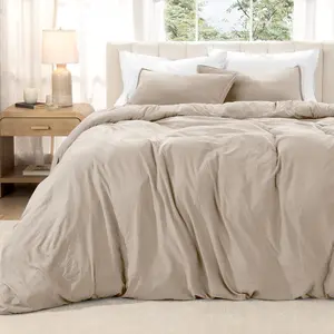 Bare Home Washed Ultra-Soft Duvet Cover & Sham Set