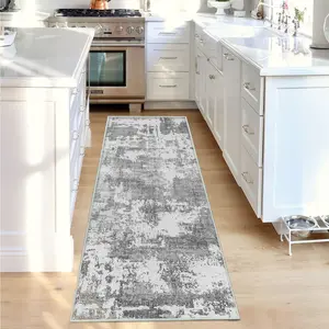 Modern Minimalist Long Rug, Non-Slip Washable Carpet, Living Room Bedroom Bedside Decorative Blanket, Indoor Machine Made