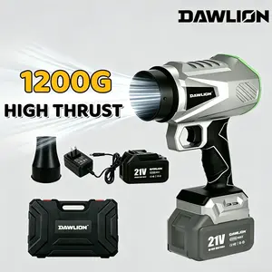DAWLION  Cordless Turbo Jet Blower | Powerful Jet Fan | Brushless Pure Copper Motor (With Battery) | Cordless Air Duster | Car Drying After Wash | Snow & Dust Removal | Home Garden Outdoor Cleaning Tool