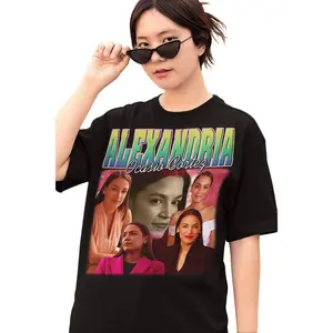 Alexandria Ocasio Cortez Vintage Retro 90s Unisex T-Shirt AOC Shirt