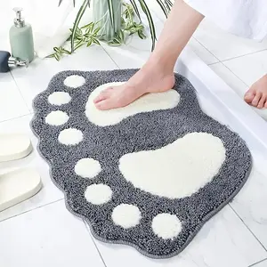 1 piece of water-absorbing anti-slip bathroom floor mat, Bathroom Drying Doormat, soft microfiber machine-washable anti-slip mat, suitable for bathroom showers and bedrooms, providing a comfortable and anti-slip experience for your home