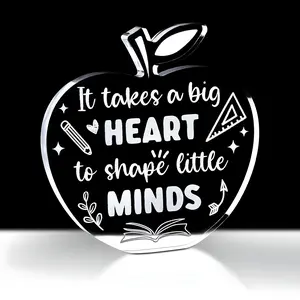 Apple Shape Teacher Appreciation Gift, Women's Christmas Thank You Present, Return to School Graduation Gift, Desk Decoration and Paperweight, Thoughtful Gesture