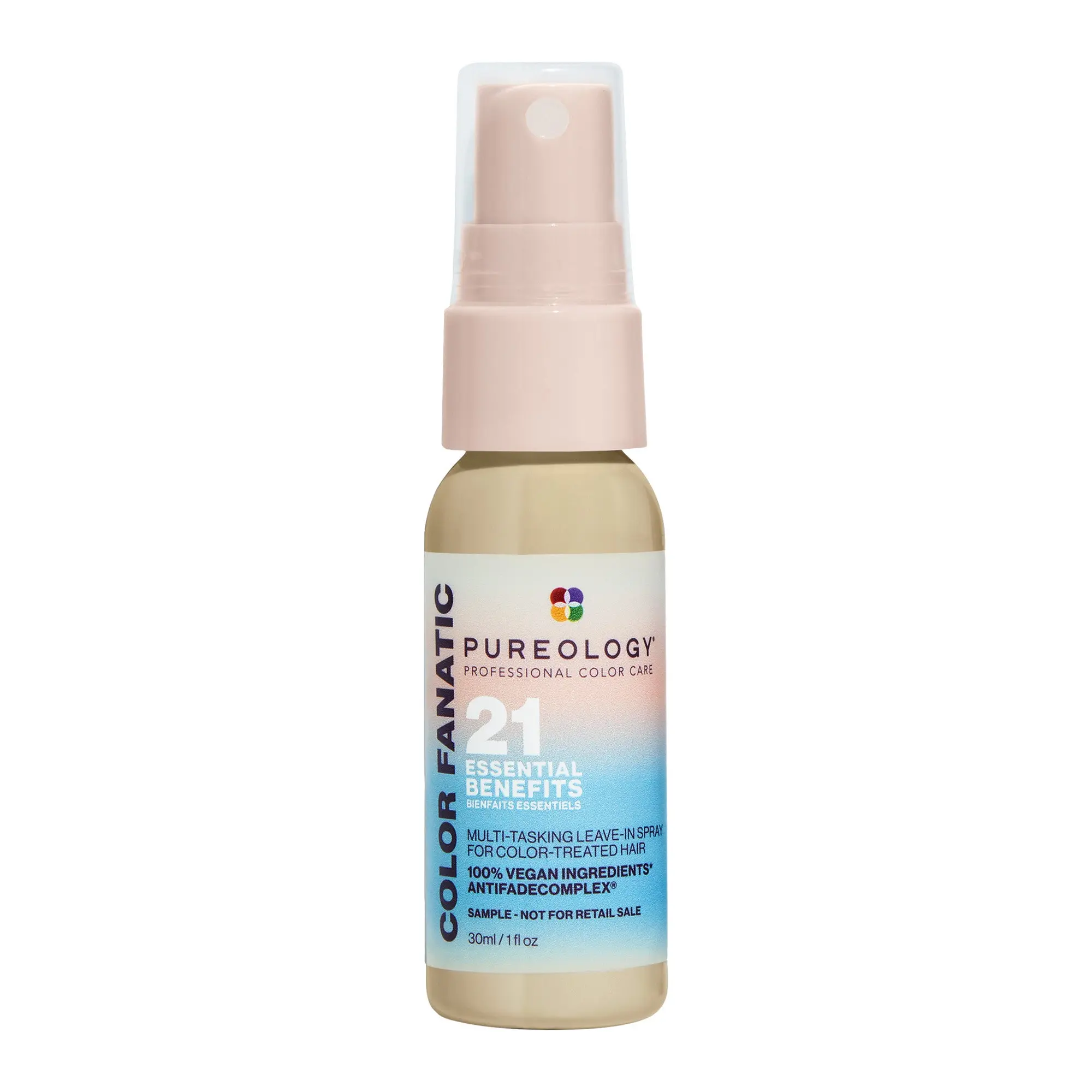 Travel Size Color Fanatic Heat Protectant Leave-In Conditioner | TSA-Approved Thermal Protection Leave-In Conditioner for Color-Treated Hair | Vegan Haircare