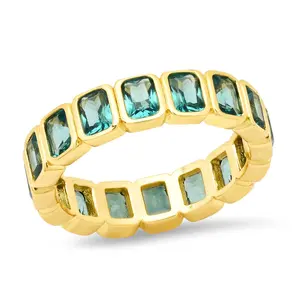 Emerald Cut Eternity Band