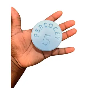 Per(c) Pill Giant Novelty Bar Plastic 3D Printed 5MG - Iconic Design, High-Quality PLA, Color Options Available, Not for Consumption