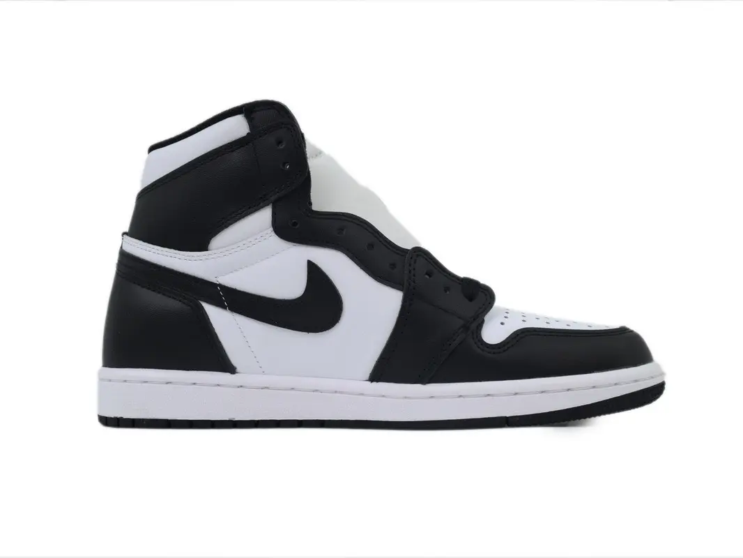 Black White Color Block Leather High Top Retro Basketball Sneakers For Men Classic Street Hip Hop Footwear Smooth Leather Upper Flat White Outsole Vintage Urban Daily Casual Athletic Trainers