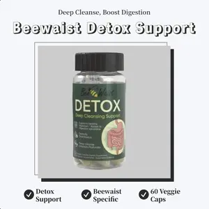 Beewaist Supplement Detox Support - Deep Cleansing Support - 60 Veggie Capsules