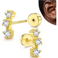 Gold-3Pcs CZ