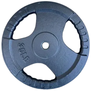 French Fitness Standard Cast Iron 1" Weight Plate 35 lbs (New)