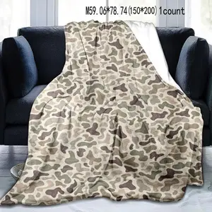 Military Advisor Camouflage Blanket This Super Soft Flannel Blanket is The Perfect Gift for Christmas and lovers Soft Warm Cozy Throw for Bed Sofa Nap Travel, Cute Home Decor