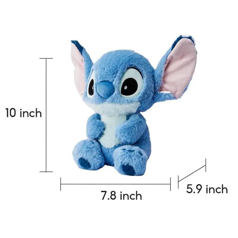 Disney Lilo & Stitch Plush Toy,10" Sitting Stitch Plush Doll for Disney Fans Valentine's Day Present,Plush Toys for Kids and Collectors Stuffed Animal,Birthday Gift Holiday Gifts（1pc)