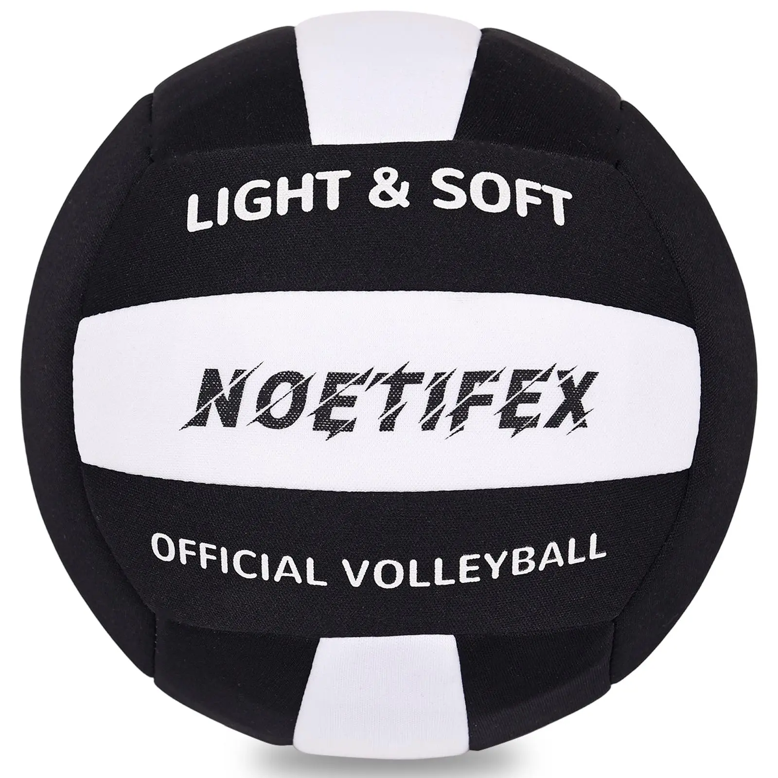 Soft Volleyball-Super Soft Fabric Light Volleyball for Indoor Practice Safe and Quiet Kids Youth Beginners House Yard Training Practice Games(Deflated)