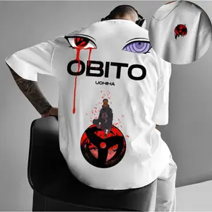 Unisex Obito Uchiha T-Shirt, Naruto Anime Graphic Tee, Akatsuki Streetwear Shirt, Gift for Fans