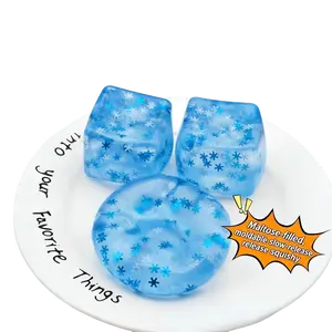 High Clear Moldable Maltose Snowflake Ice Cube Stress Relief Squishy Toy