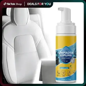 Four-In-One Enzyme Foam Spray Cleaner, Upholstery Cleaner, Powerful Deep Cleaning for Home and Car Care, Removes Stains From Car Interiors and Sofas