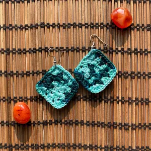 Marie & Co. Micro-Crochet Earrings, 1" x 1", Unisex, Casual, Hook Style with Metal Coating