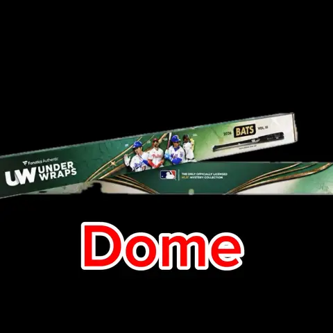 (Dome) Single Bat Vol 3 - 2026 Fanatics Under Wraps Vol 3 Autographed Baseball Bat Dome.