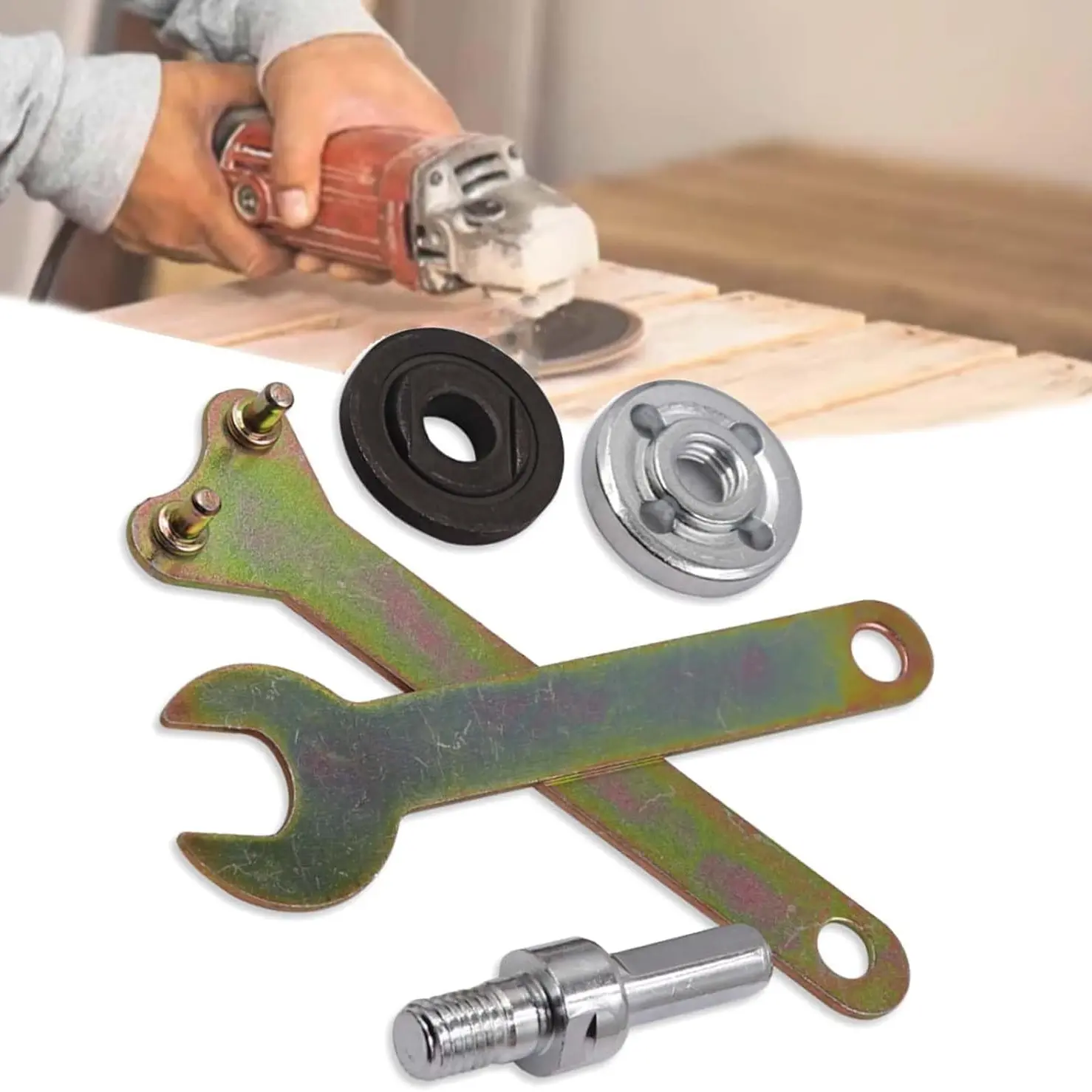 Angle Grinder Connector Set, 5/10PCS Conversion Angle Grinding Adapter Connecting Rod Kit for Electric Drill, Angle Grinding Tools, Chuck Size 10-13 mm