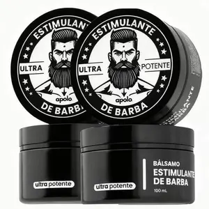 Men's 3pc Hair Care Gift Set - Apolo 20% High-Concentration Minoxidil Beard CreaGrowth m, 4X Intense Stimulant for Alopecia, Follicle Activation, Sparse Spot Correction