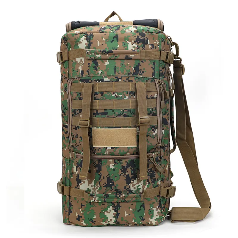 INOXTO Camouflage 65L Camping Hiking Backpack Large