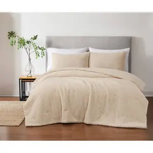 Brooklyn Loom 3pc King Oversized Marshmallow Comforter Set Ivory