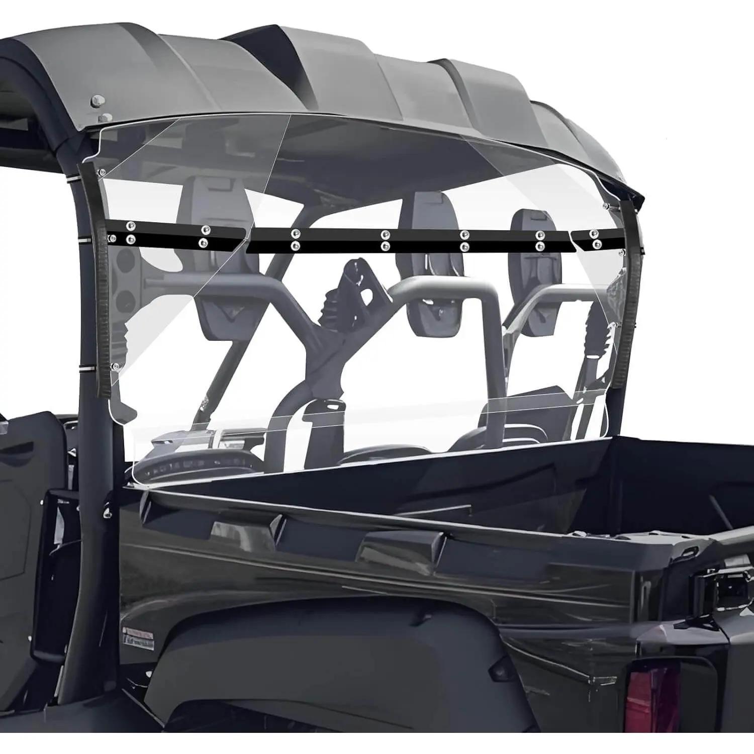 StarknightMT Viking 3-Seat Rear Windshield with Window Film, Waterproof Noise-Reducing UTV Accessory Compatible with 2013+ Viking for Hard/Soft Roof Protection
