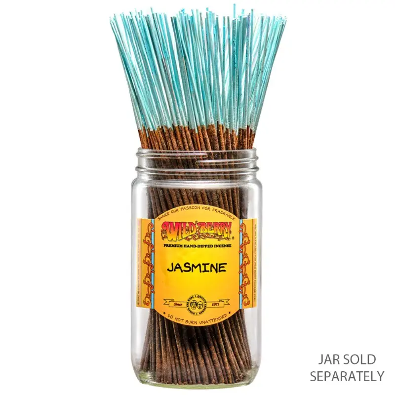 100-Pack Traditional Wild Berry Jasmine Incense Sticks, 11" Floral & Fruit Scent Home Fragrance with Fragrance Oil, Long Burn for Holistic Relaxation & Aromatherapy Smudging, Floral Fragrance Incense