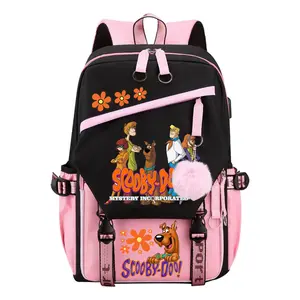 Viral TikTok Scooby-Doo Anime Backpack 2025! Full-Print Design + 17" Laptop Compartment  Waterproof & 3 Quick-Access Pockets for School/Con/Travel
