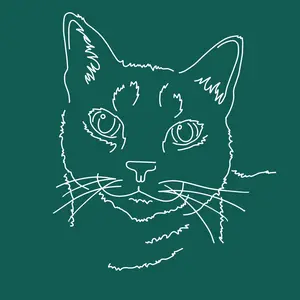 Cat Digital Doodle