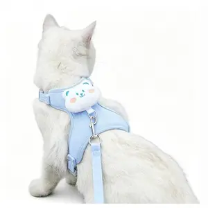 Adjustable Cat Leash, Cute Walking Rope, Special Harness for Kittens Going Out, Pet Supplies for Small Dogs rabbit gooharness