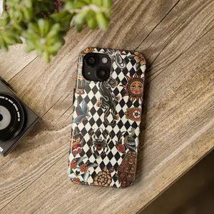 Retro Tattoo Print Phone Case, Magical Phone Cover, Vintage Design Case for 17 Pro Max Phone Case 17 Air 16 E 15 Plus 14 13 12 11 X XS