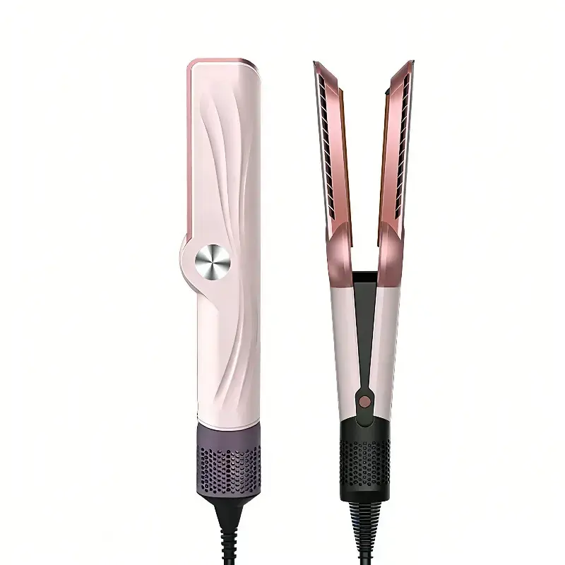 2-in-1 Hair Straightener & Wet-to-Dry Blow Dryer with LCD Display, Adjustable Temp, Fast-Heating, High-Speed Airflow, 200M Negative Ions for 1A-3C (12-32in) Hair, Salon-Quality Straightening Tool, Mother's Day Gift, Hair Straighteners