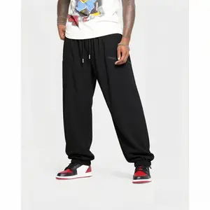 Men's Versatile Cargo Pants with Distinctive Curved Cut, Multi-Pocket Utility Trousers, Stylish Baggy Joggers for Men, Casual Drawstring Waist Pants for Gym, Running, and Everyday Outfits