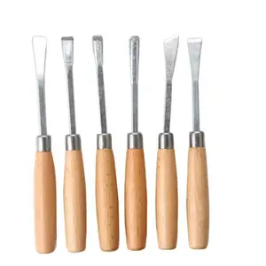 6-Piece Wood Carving Knife Set, Root Carving Chisels, Complete Tool Kit for Beginners & Adults, Easy Crafting Wooden Sculpting Tools