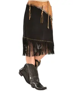 Kobler Leather Women's And Fringe Sioux Suede Skirt - Sioux