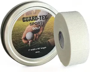 Sport Self-Adhesive Golf Finger Tape White 3/4" w/All New Protective Tin (90 ft Roll) - Comfortable Sweatproof Blister Protection Very Strong NO Sticky Residue Best Finger Tape for Golfers