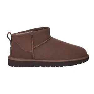 UGG Classic Ultra Mini Boot Burnt Cedar Women's Authentic Original Suede Winter Shoe 1116109-BCDR Fuzzy Cozy Warm Comfortable Lined Girls Footwear