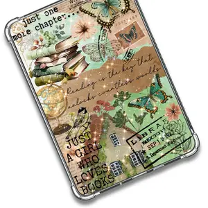 Cottagecore Cardstock Clear Case Insert for Kindle | Smutty Book Lover Gift | Bookish Stickers for Kindle | Booktok Smartphone Aesthetic Cover