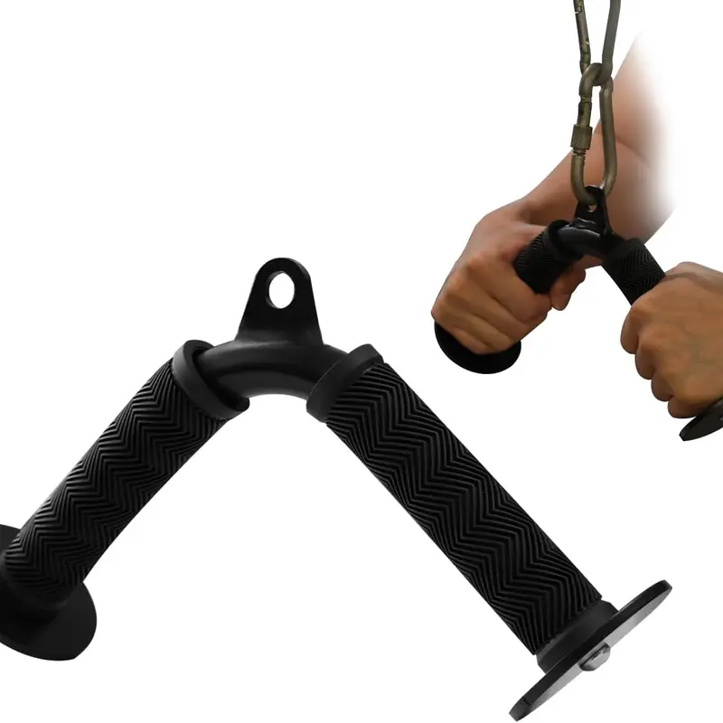 Fitarc Unisex LAT Pulldown Exercise Machine Attachment - Corrosion-Resistant Steel Textured Handle, 1" Bar Fits Palm Easily, 6.5" Length, Durable Accessory for Home Cable Workouts, Developing Triceps & Grip Strength