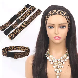 Leopard Print Headband Wig Grip Adjustable Elastic Band for Wig Edge Comfortable and Stylish Accessory