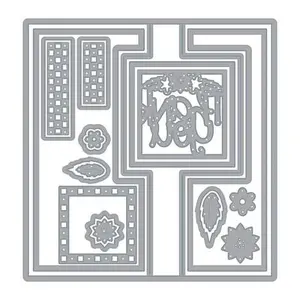 Crafts & Sewing The Stamps of Life 5x7 Square Flip-it Interactive Card Die Set